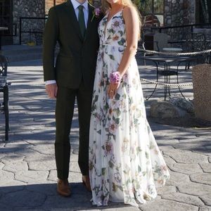 Faviana Floral Prom dress